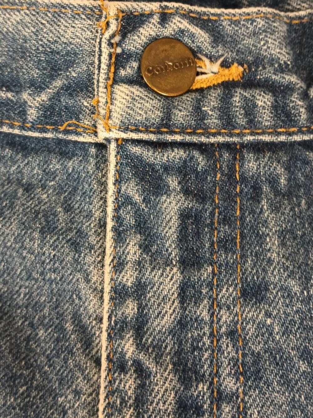 Carhartt Relaxed Fit Jeans Men's Blue Denim 43x25.5 Measured Workwear No Size Ta - Picture 4 of 6